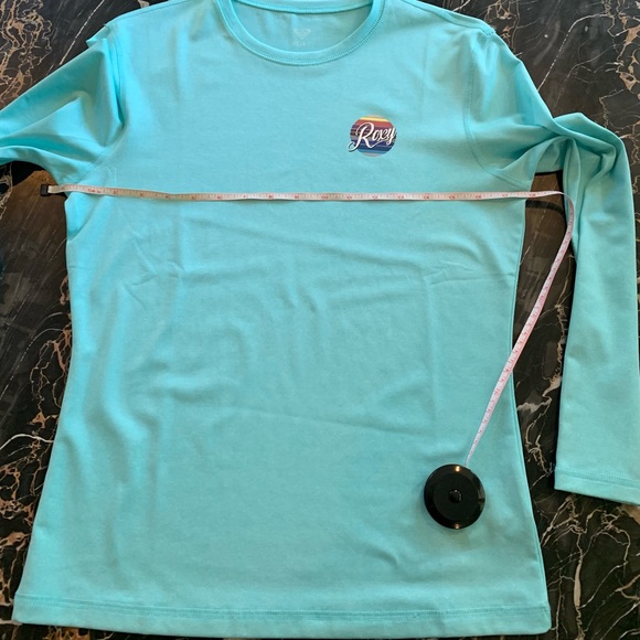 Roxy Rash Guard Turquoise Size S/P - Picture 4 of 8